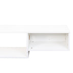 65.35in Wall Mounted Floating TV Stand with Color LEDs