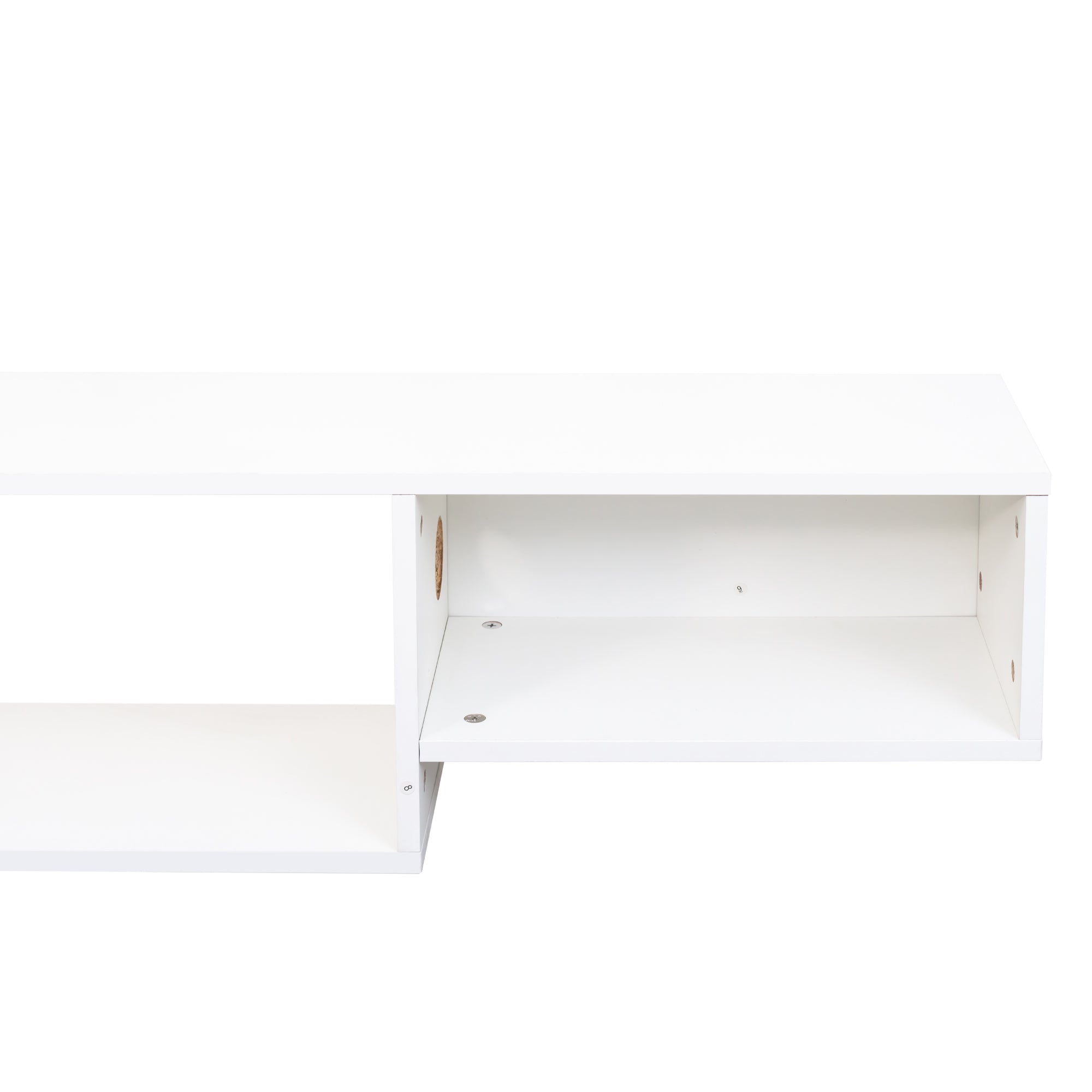 65.35in Wall Mounted Floating TV Stand with Color LEDs