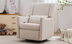 29.5" Wide Wingback Swivel Rocker Recliner Chair