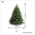 6ft PE/PVC Artificial Christmas Tree