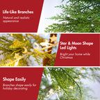 6 Feet Artificial Full Christmas Tree with LED Lights