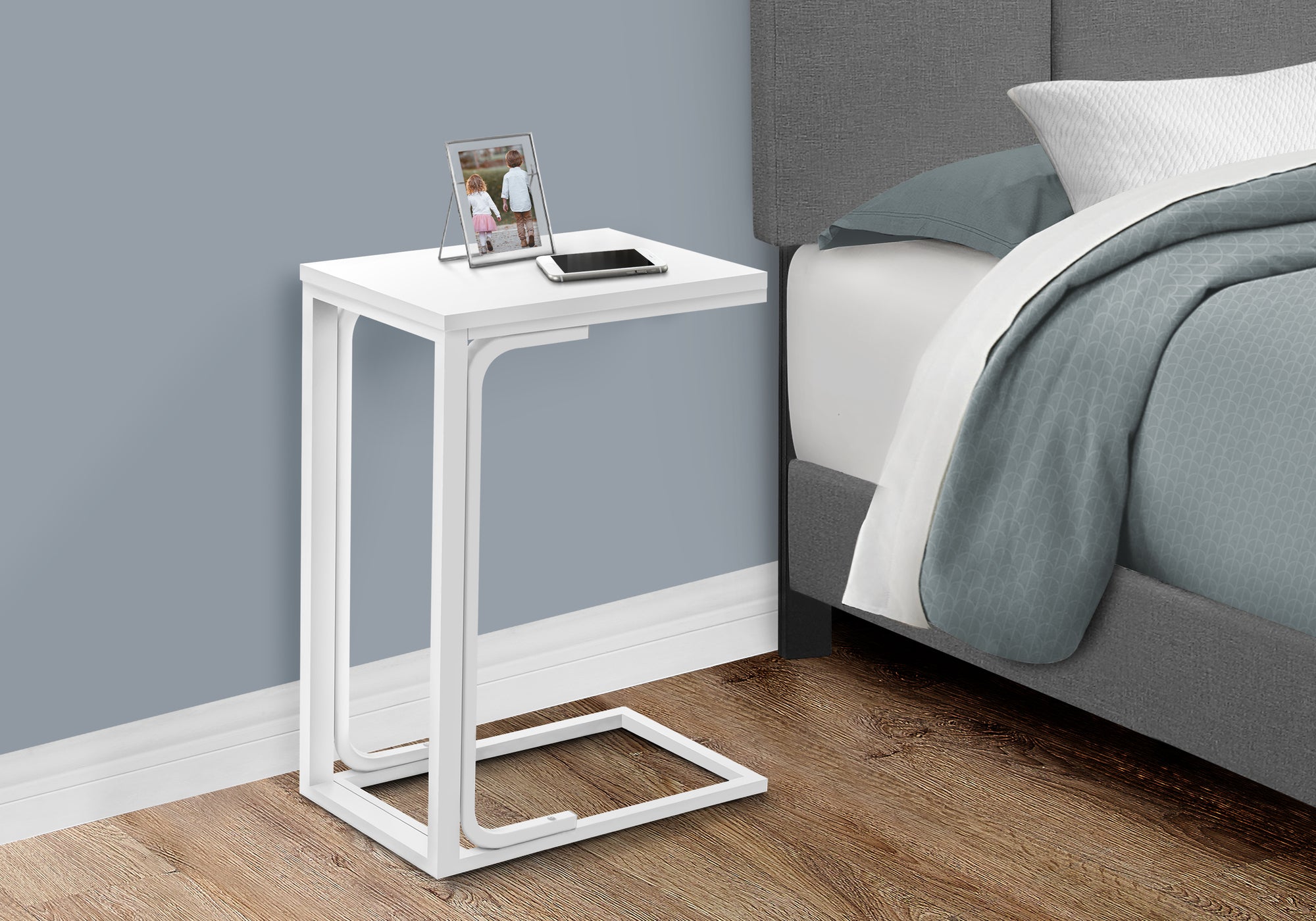 Stylish C-shaped Accent Table