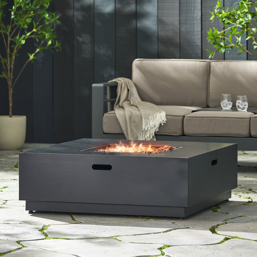 39" Square Iron Fire Pit - 50,000 BTU