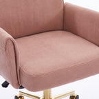 Mid-Back Liftable Office Chair - Pink