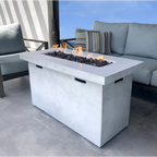 25" H x 42" W Fiber Reinforced Concrete Propane Outdoor Fire Pit Table