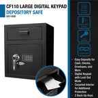 1.1 Cu Ft Keypad Depository Safe