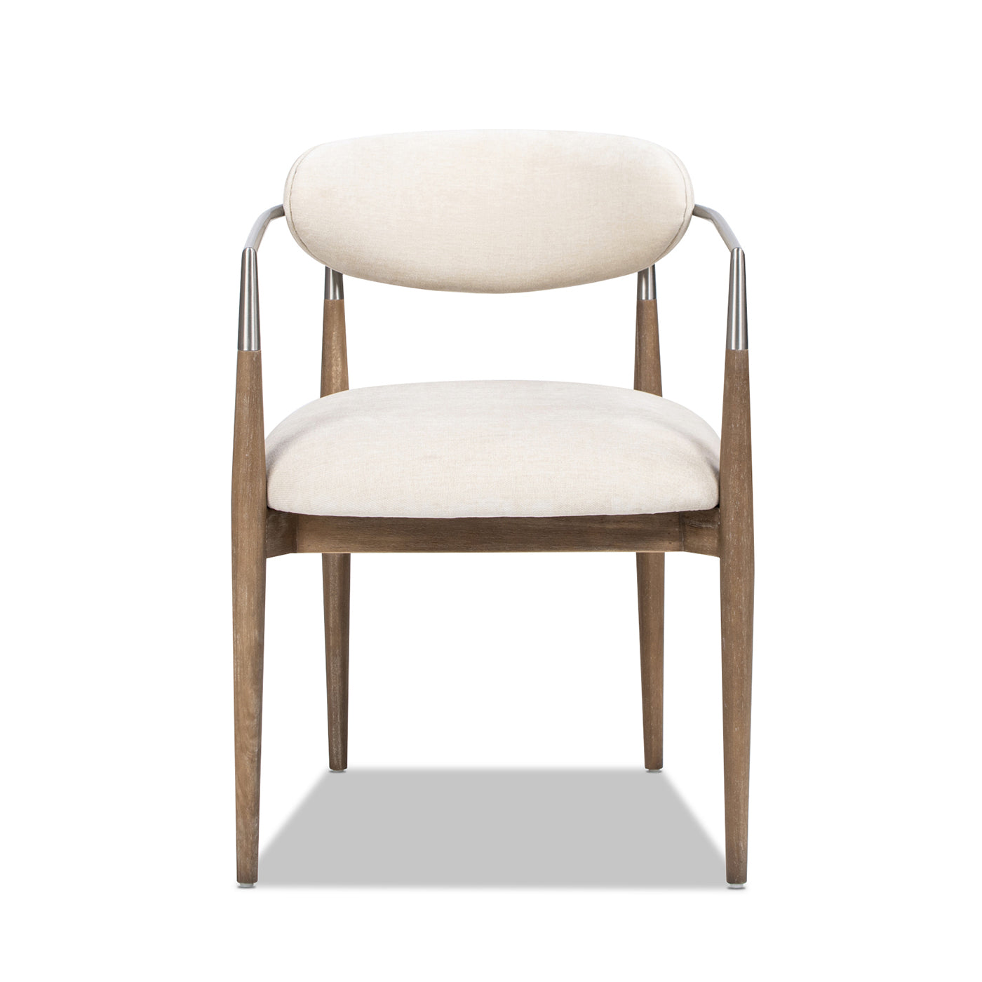 Artemis Mixed Material Upholstered Dining Arm Chair