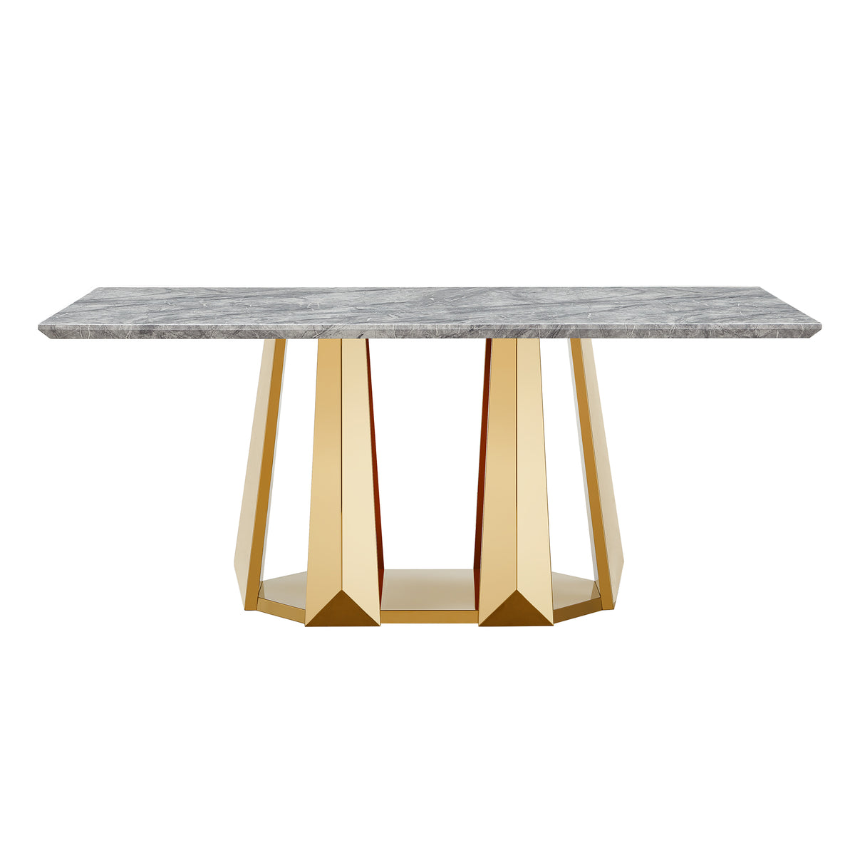Marble Dining Table for 6 People