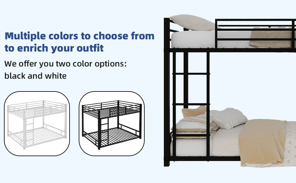 Metal Twin Over Twin Bunk Bed