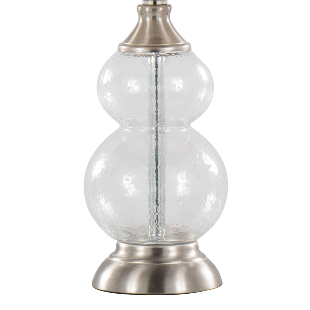 Belle 20" Contemporary Glass Accent Lamp