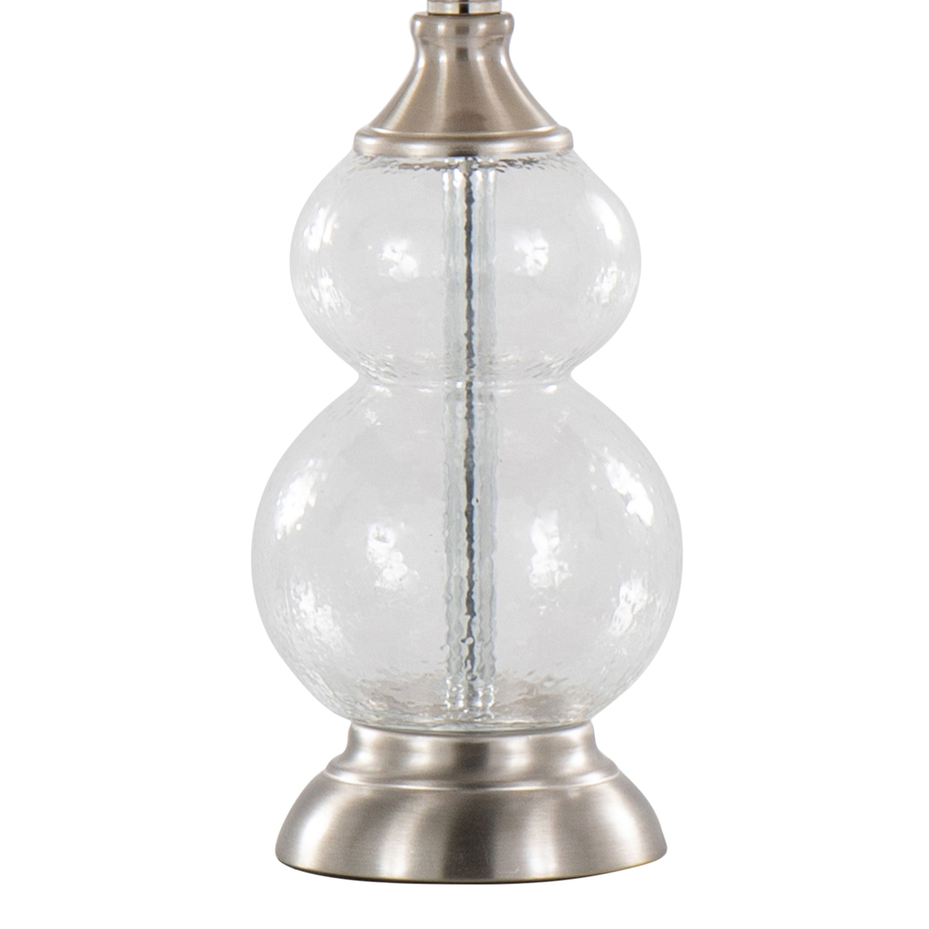 Belle 20" Contemporary Glass Accent Lamp