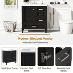 30" Modern Bathroom Vanity With Sink Combo Set