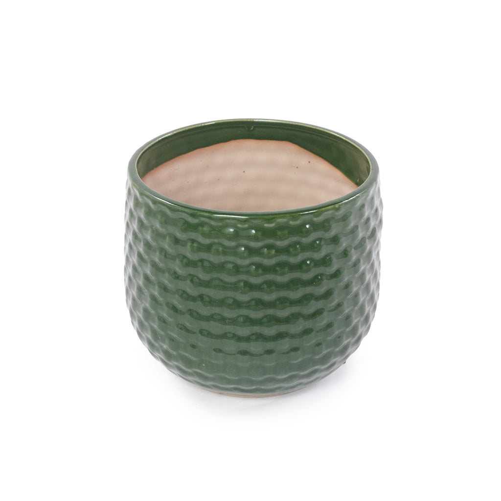 Handmade Glazed Ceramic Planter Set of 3