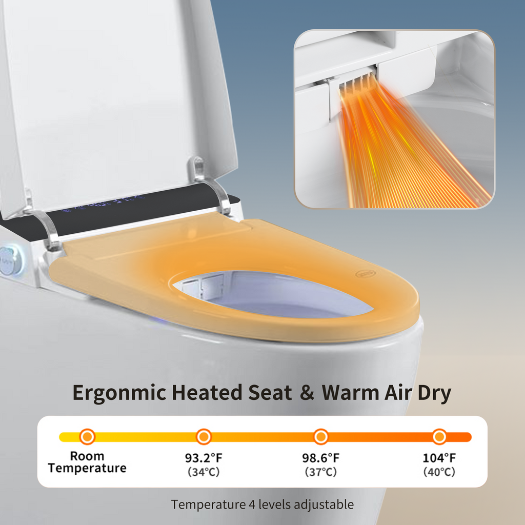 Tankless Smart Toilet With Bidet Built In