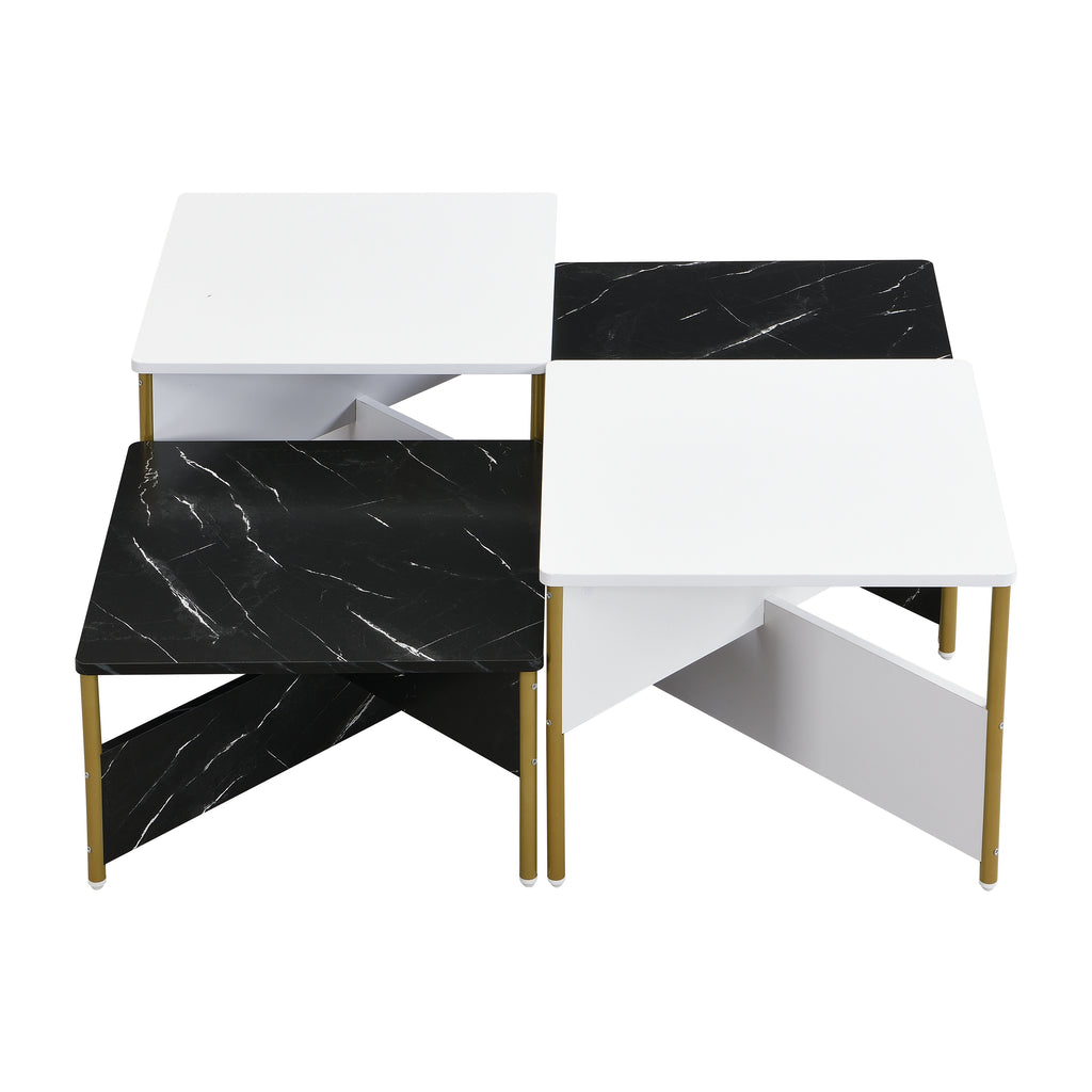 Modern Nesting Coffee Tables Set of 4 - Mid Century Modern Design