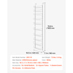 Over The Door Pantry Organizer - 10-Tier Spice Rack