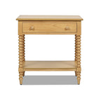 Easton 28" Modern Farmhouse Turned 1-Drawer Storage Side Table