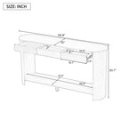 U_Style 59.8'' Modern Console Table