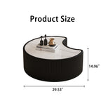 Light Sintered Stone Top Coffee Table