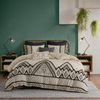 Full/Queen 3 Piece Flax and Cotton Blended Duvet Cover Set