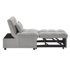 4 In1 Multi-Function Single Sofa Bed with Storage Pockets