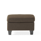 Upholstered Ottoman, Chocolate