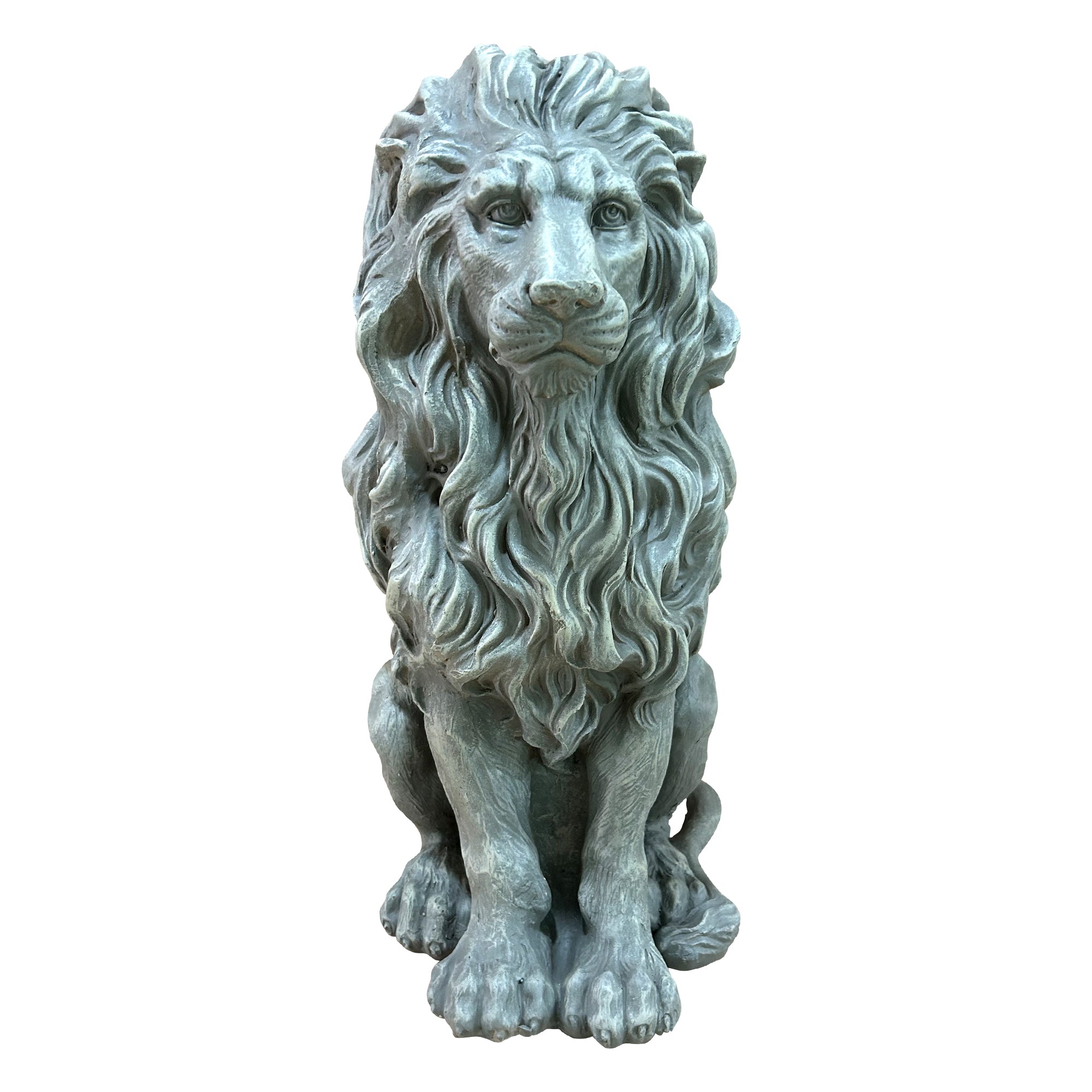 Magnesium Oxide Sitting Lion Statue