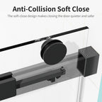 Frameless Single Sliding Soft-Close Shower Doors