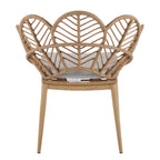 Kirk Outdoor Wicker Peacock Shape Papasan Style Chair