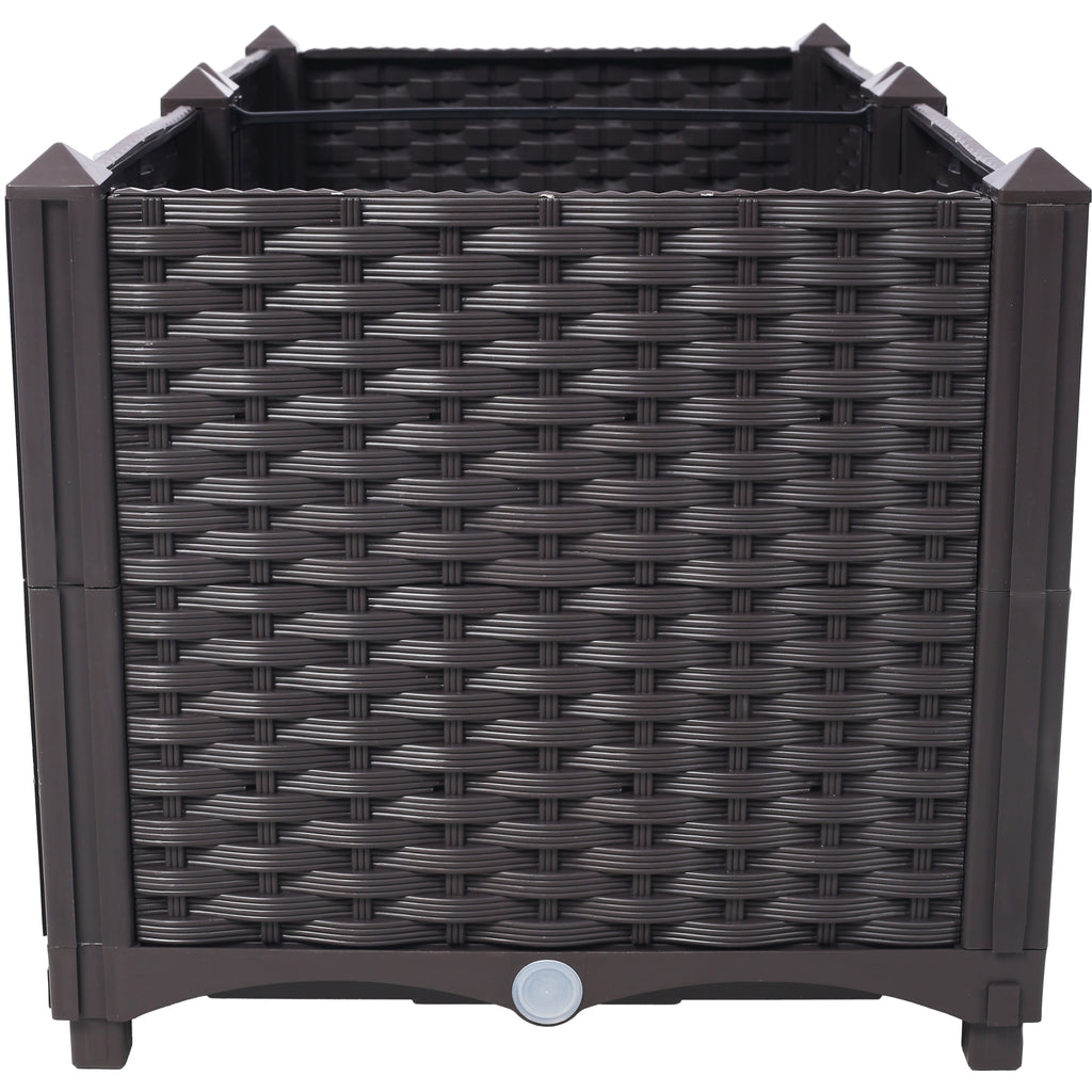 Deep Raised Garden Bed Plastic Planter Boxes