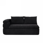 106" L-Shape Sectional Sofa - Black