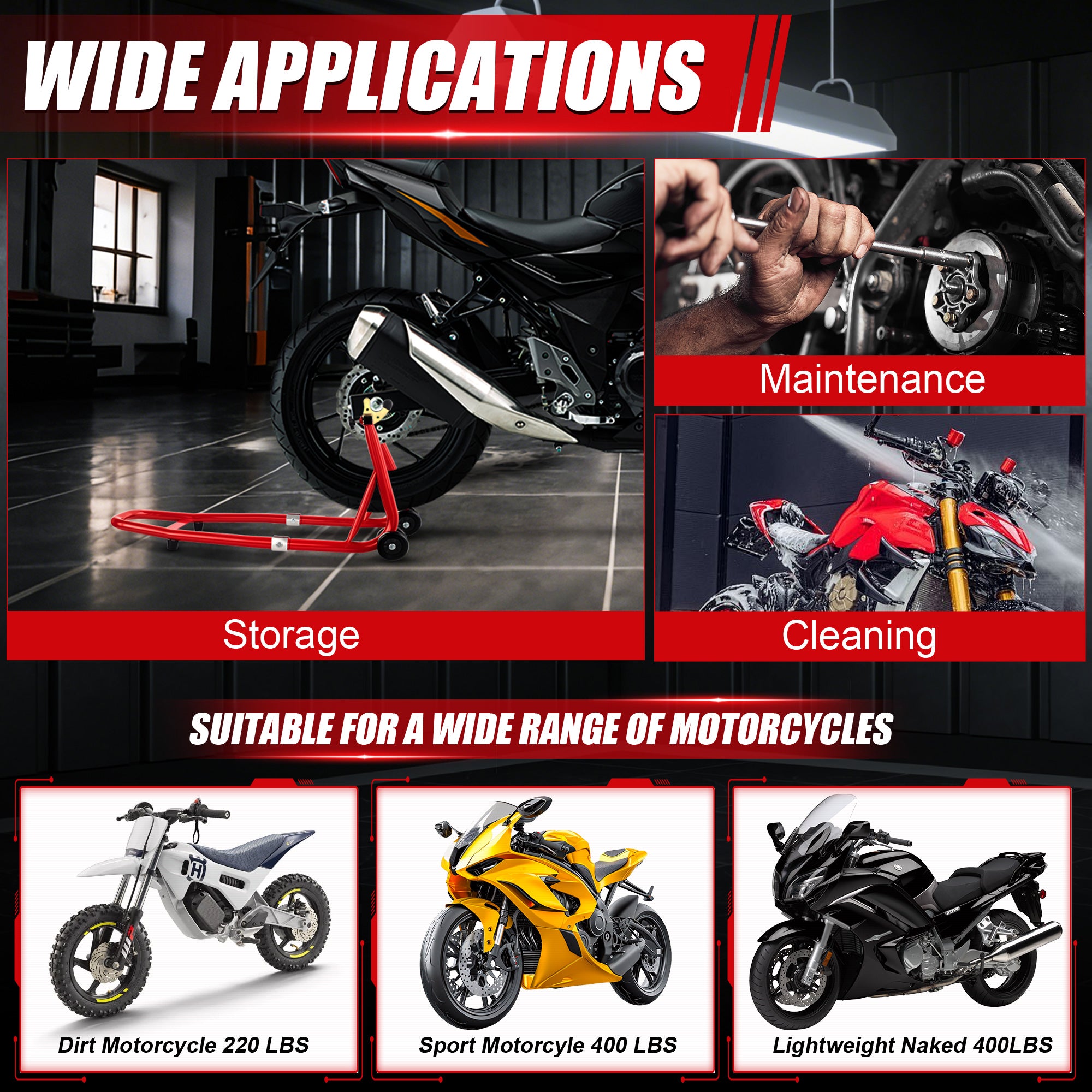 Universal Motorcycle Lifting Stands