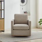 30.7"W Square Upholstered 360° Swivel Accent Chair