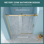 48"W x 76"H Single-Slide Shower Door