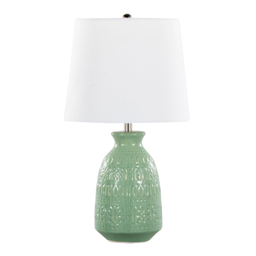 Claudia 20" Contemporary Ceramic Accent Lamp