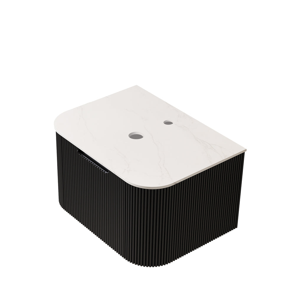 Dina 24'' Wall Mounted Plywood Cabinet with Carrara