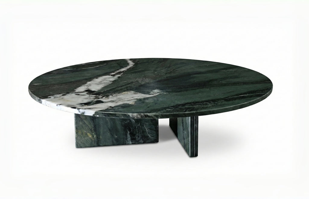 Green Marble & Metal Table