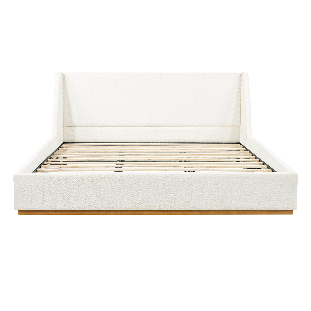 Luxury Upholstered Bed With Wings