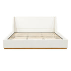 Luxury Upholstered Bed With Wings