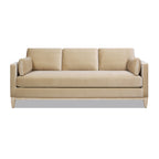 Knox 84" Modern Farmhouse Sofa, Fawn