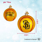 Padres Baseball Ornament