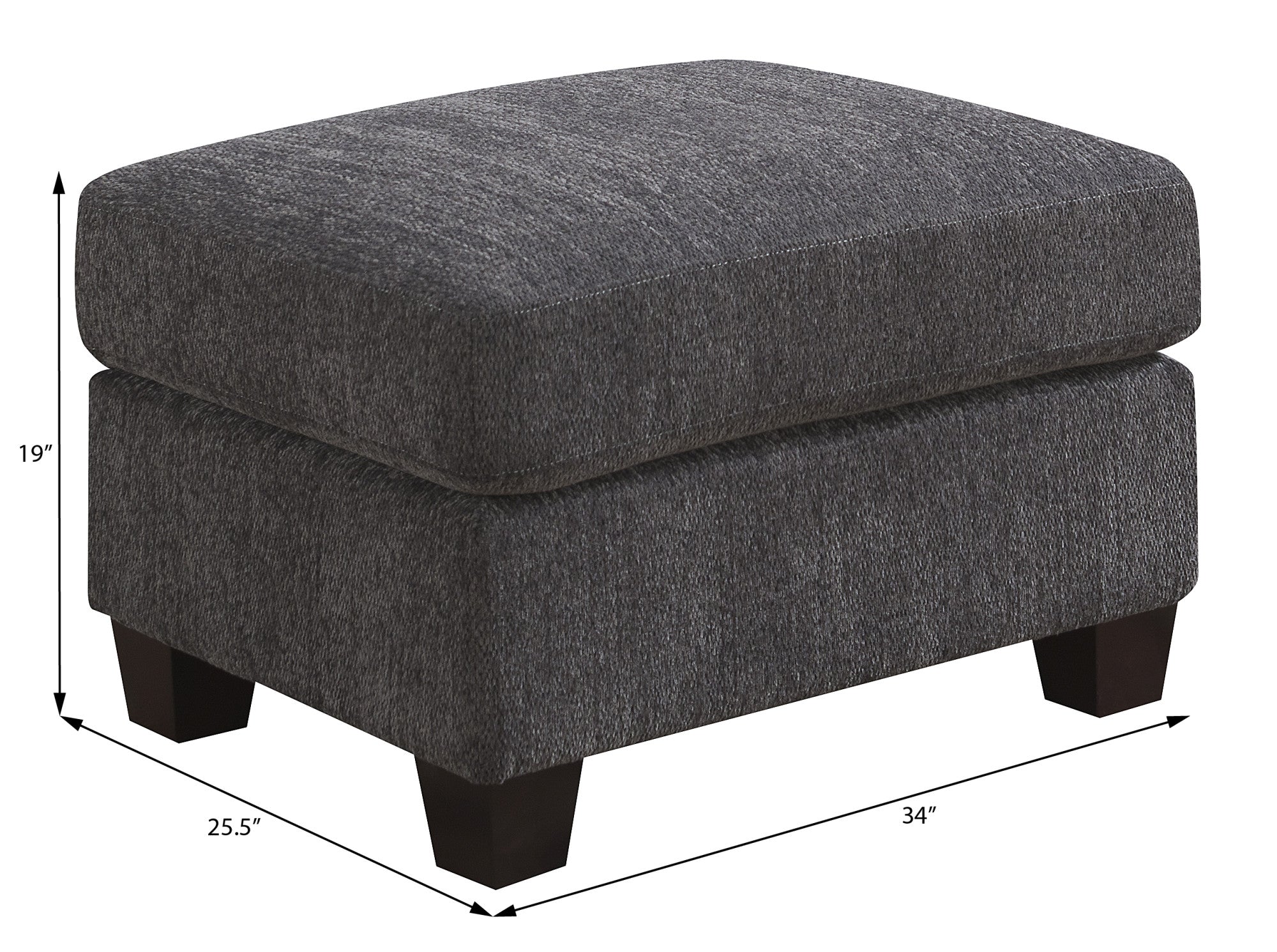 Gray Ottoman