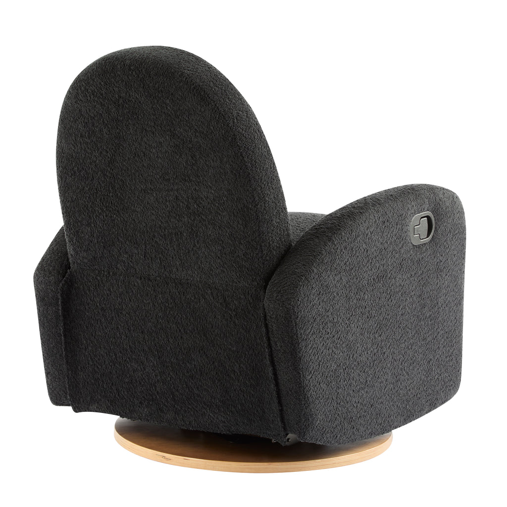 360 Swivel and Glider Recliner Chair - Black