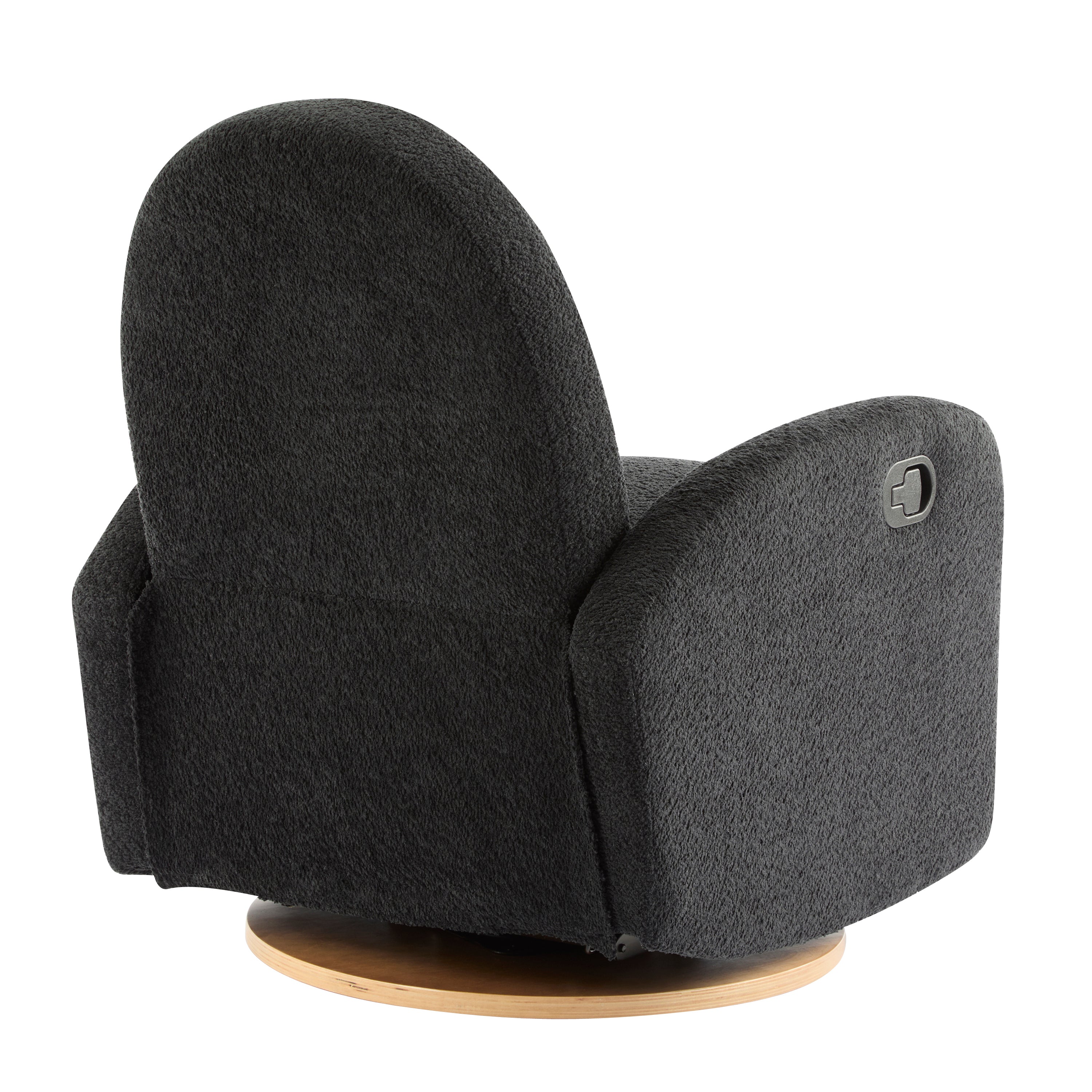 360 Swivel and Glider Recliner Chair - Black