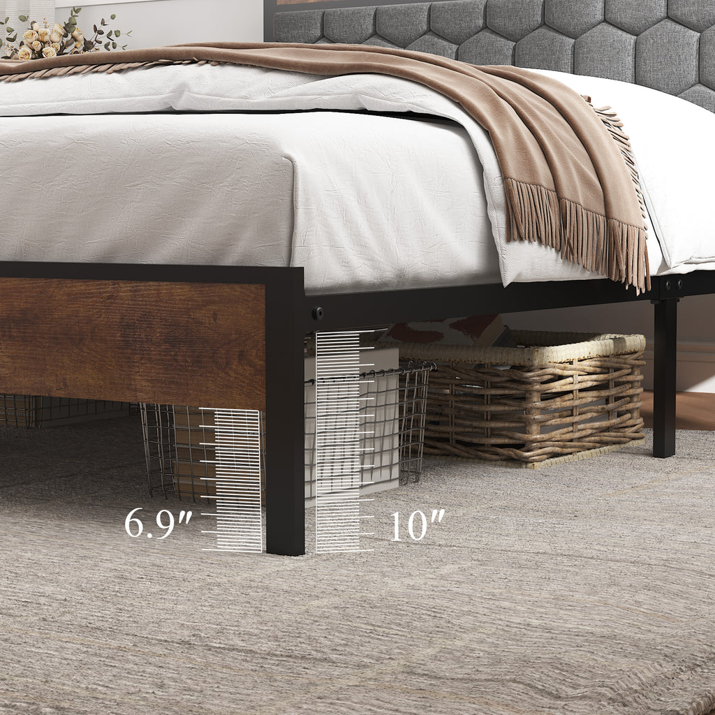 Full Size Wooden Platform Bed Frame