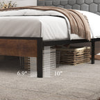 Full Size Wooden Platform Bed Frame