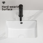 16 Inch Rectangle Undermount Bathroom Sink