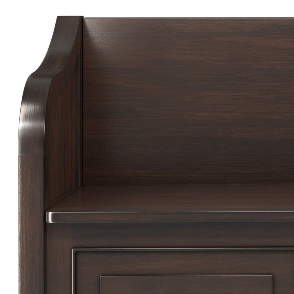 Connaught 56" Wide Solid Wood Wide Entryway Storage Bench