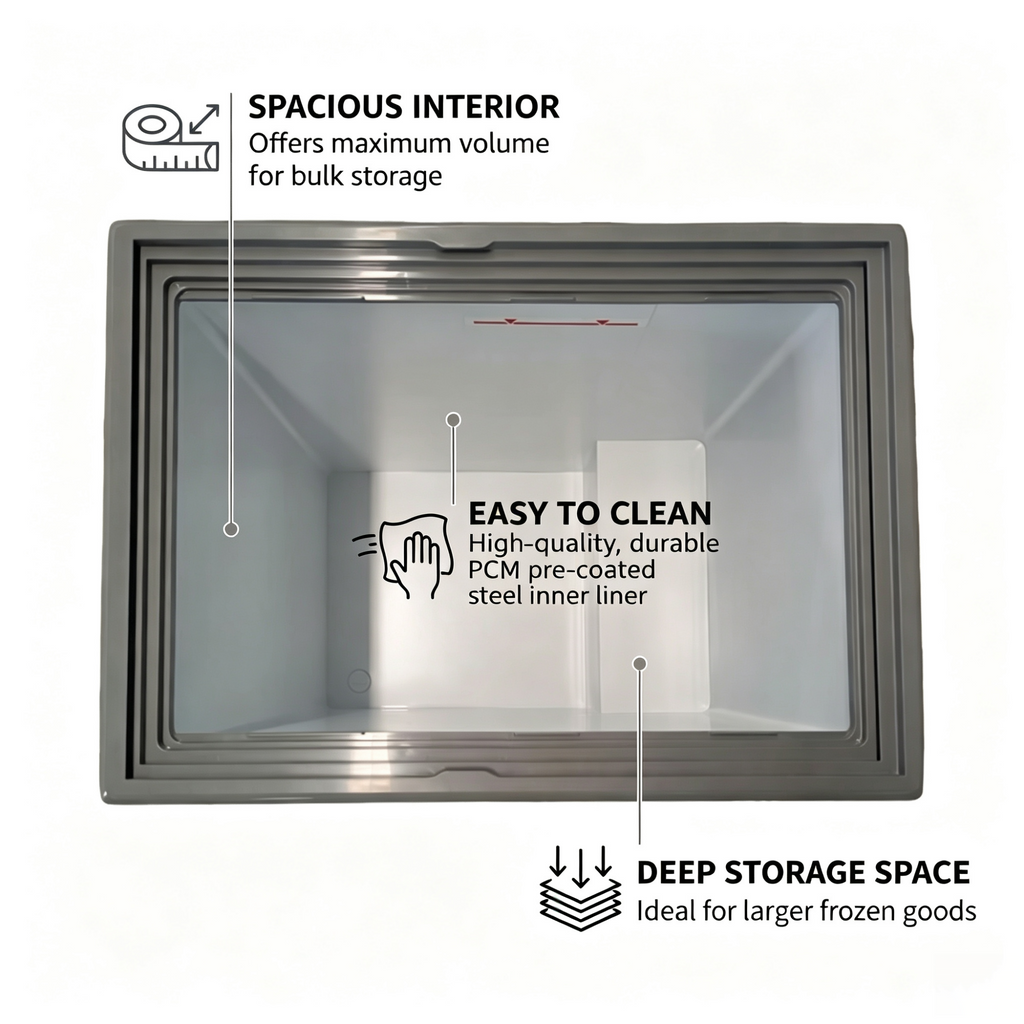 7.0 Cu.Ft Commercial Display Chest Freezer