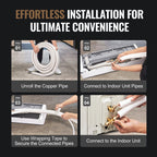 25FT Mini Split Line Set, 3/8" & 5/8" O.D